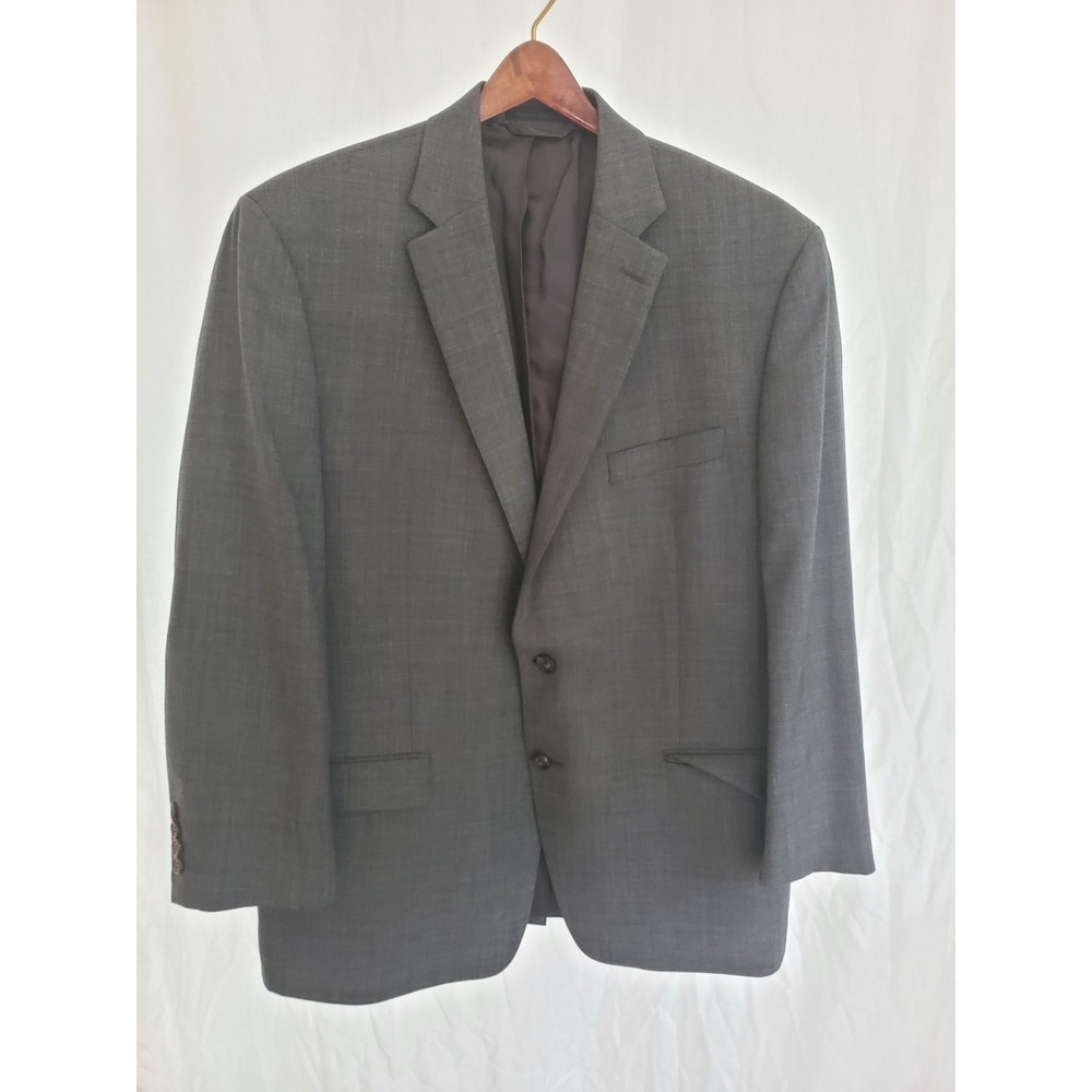 Lauren Ralph Lauren Mens Grey 100%‎ Wool 2 Button Blazer Sport Coat Jacket 44R